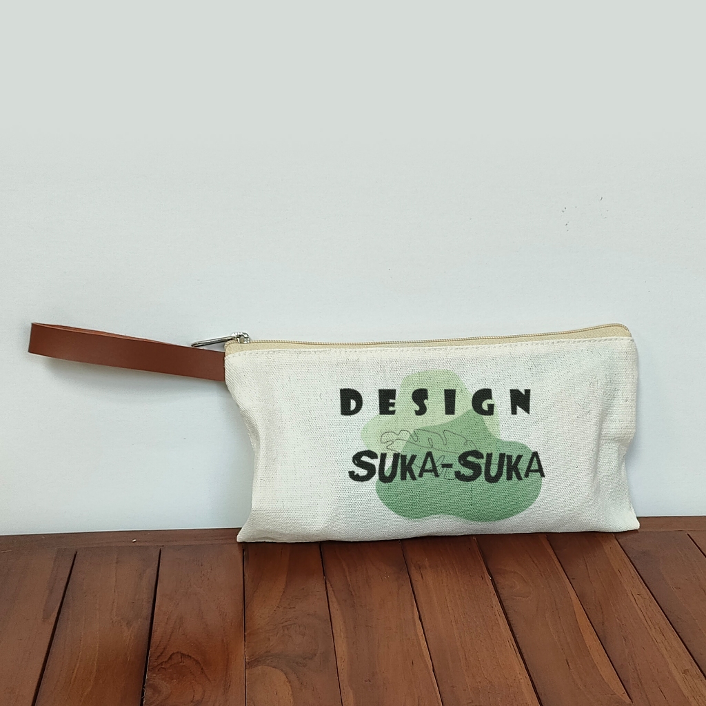 POUCH DOMPET CANVAS VINTAGE CUSTOM