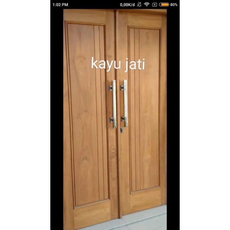 daun pintu depan pintu kupu kupu kayu jati pintu dua.