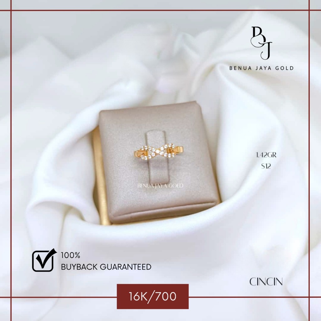 Cincin Infinity Emas 16K/700