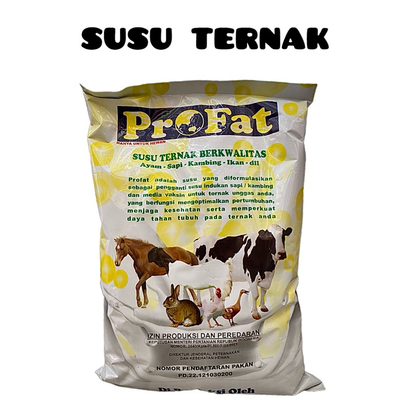 Profat susu ternak ayam sapi kambing ikan dll