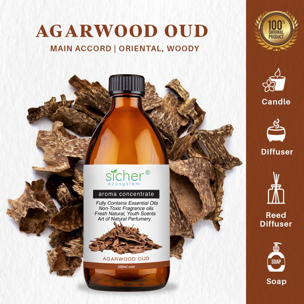 Sicher Fragrance Oil Agarwood Oud 500ml