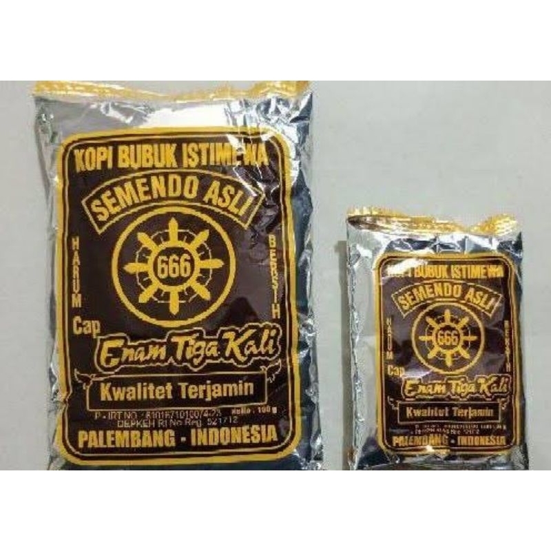 

Kopi Bubuk Istimewa Semendo Asli Cap Enam Tiga Kali 666 (75 gr)