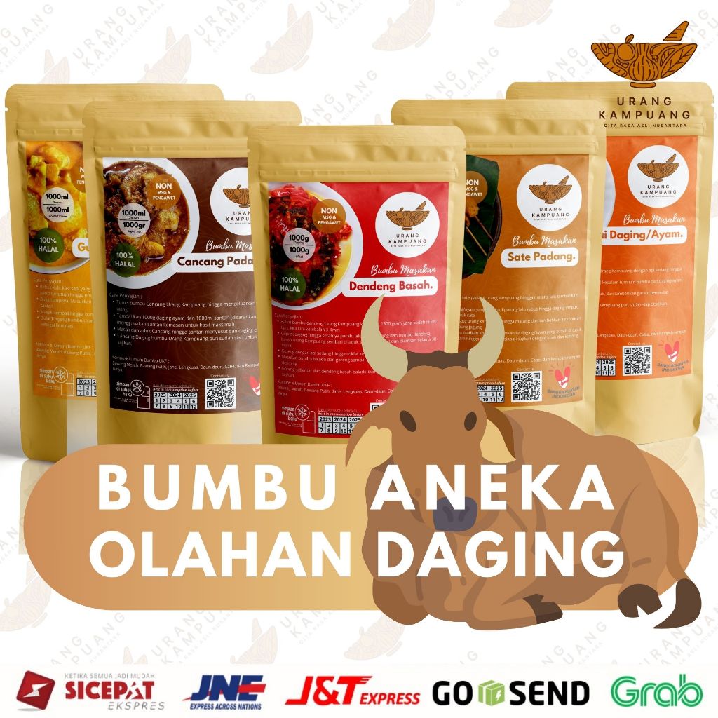 

Bumbu Olahan Aneka Daging Non MSG & Pengawet Urang Kampuang Food