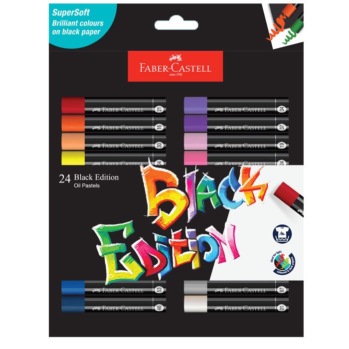 

Gramedia Jambi - Faber-Castell Black Edition Oil Pastel set-24