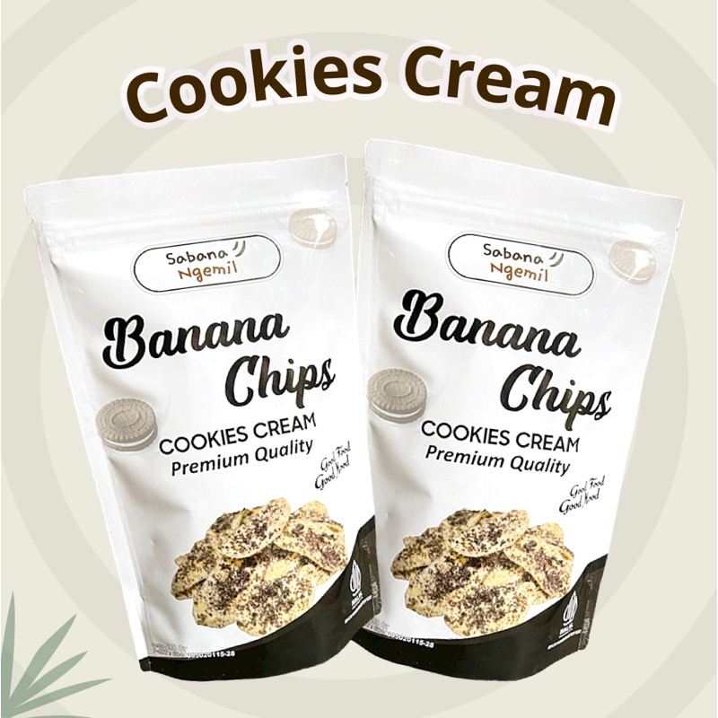 

KERIPIK PISANG/BANANA CHIPS COOKIES CREAM "SABANA NGEMIL