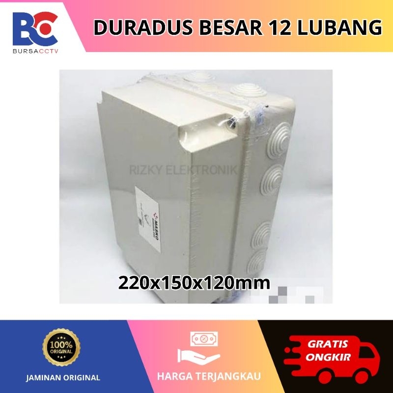 Dorados Duradus Kotak Junction Box 12 Lubang 220x150x120mm MASKO