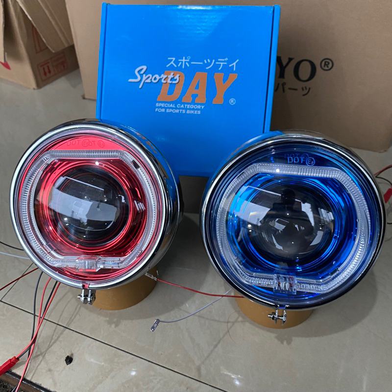 lampu biled day set batok cb125 krom biled set batok cb125 day termurah