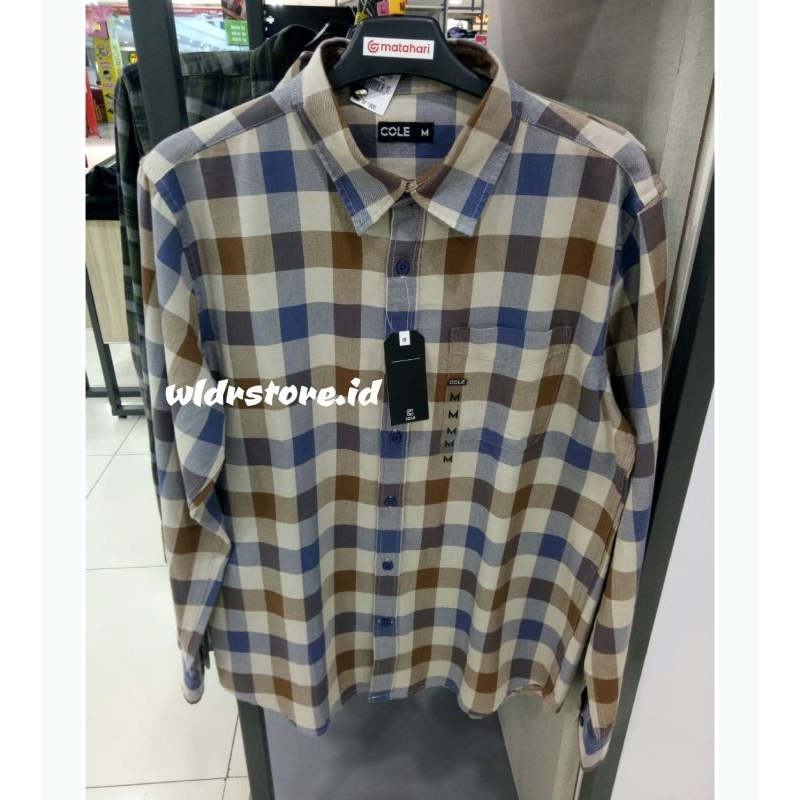 kemeja pria Cole lengan panjang (s-xl)