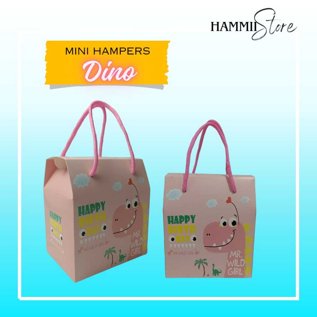 

- [ Satuan ] Mini Hampers Ulang Tahun & Lebaran , Untuk Anak Lucu dan Motif Dino Bahan Ivory Impor