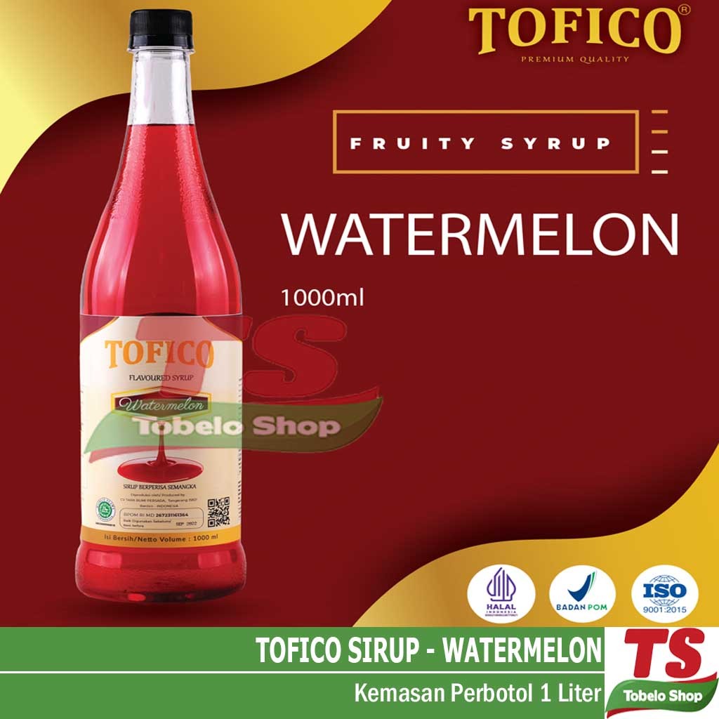 

TOFICO WATERMELON SYRUP 1LITER / TOFICO WATERMELON SIRUP