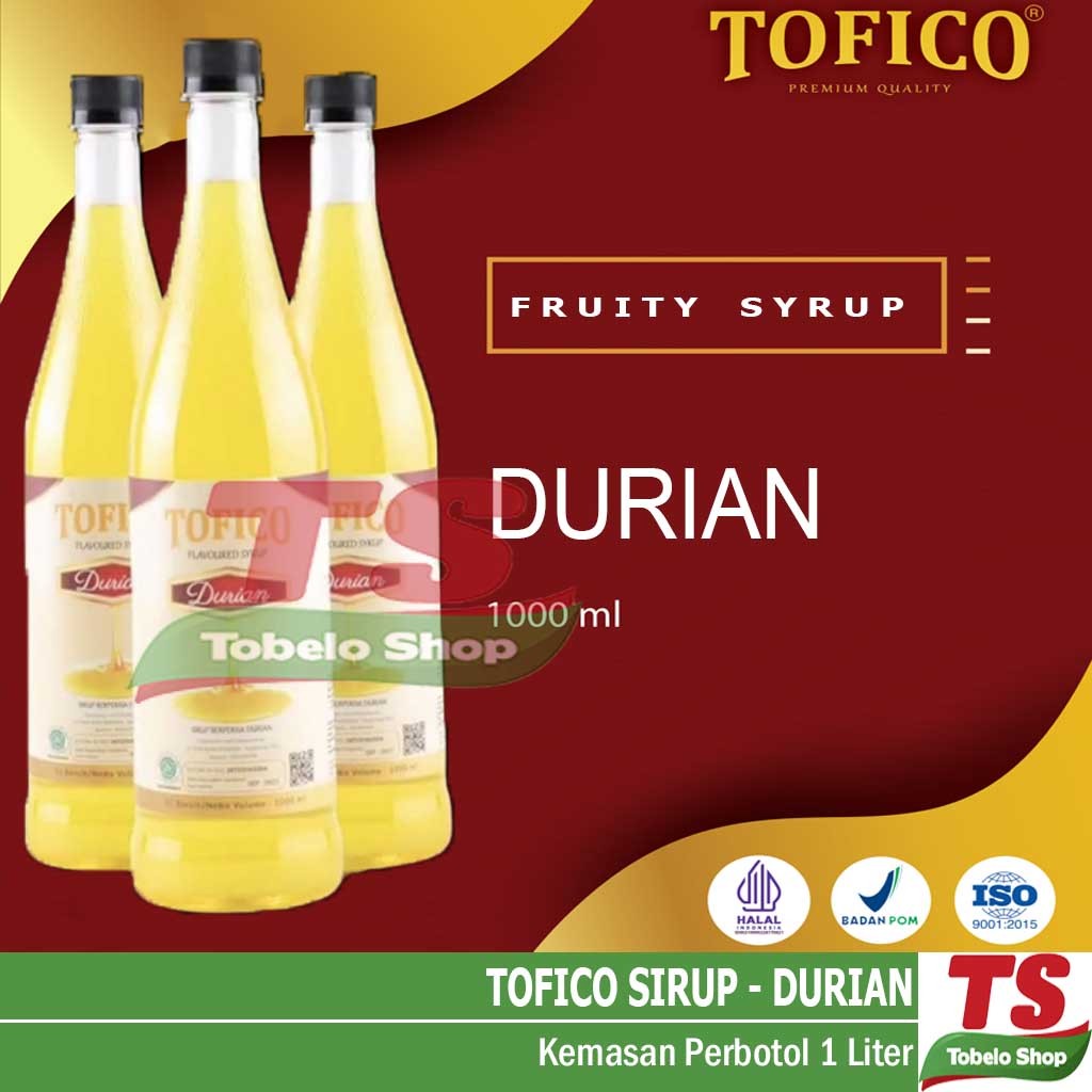 

TOFICO DURIAN SYRUP 1LITER / TOFICO DURIAN SIRUP