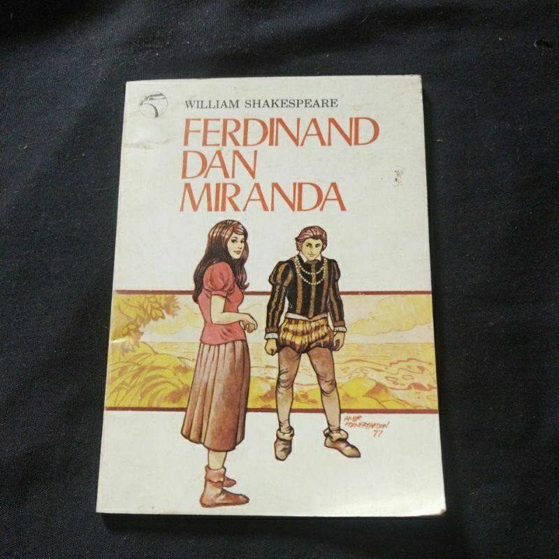 buku cerita jadul Ferdinand dan miranda Williams Shakespeare