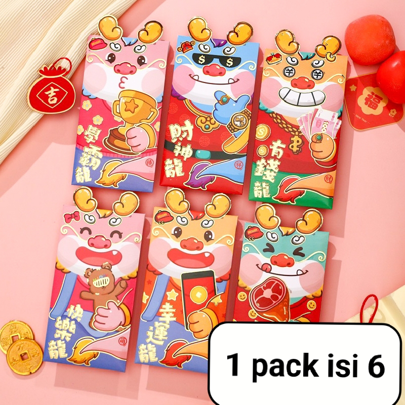 

Angpao Premium Tahun Naga Chinese New Year 3D Motif Kuping