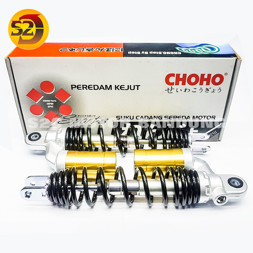 SHOCKBREAKER SHOCK BELAKANG AEROX 155 TABUNG GAS MODEL STANDAR CHOHO 1 SET KANAN KIRI