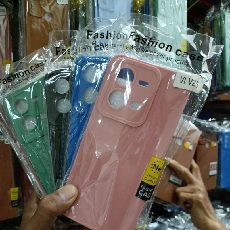 Softcase slikon terbaru type Hp VIVO V25 / VIVO V25 5G macaron pro camera