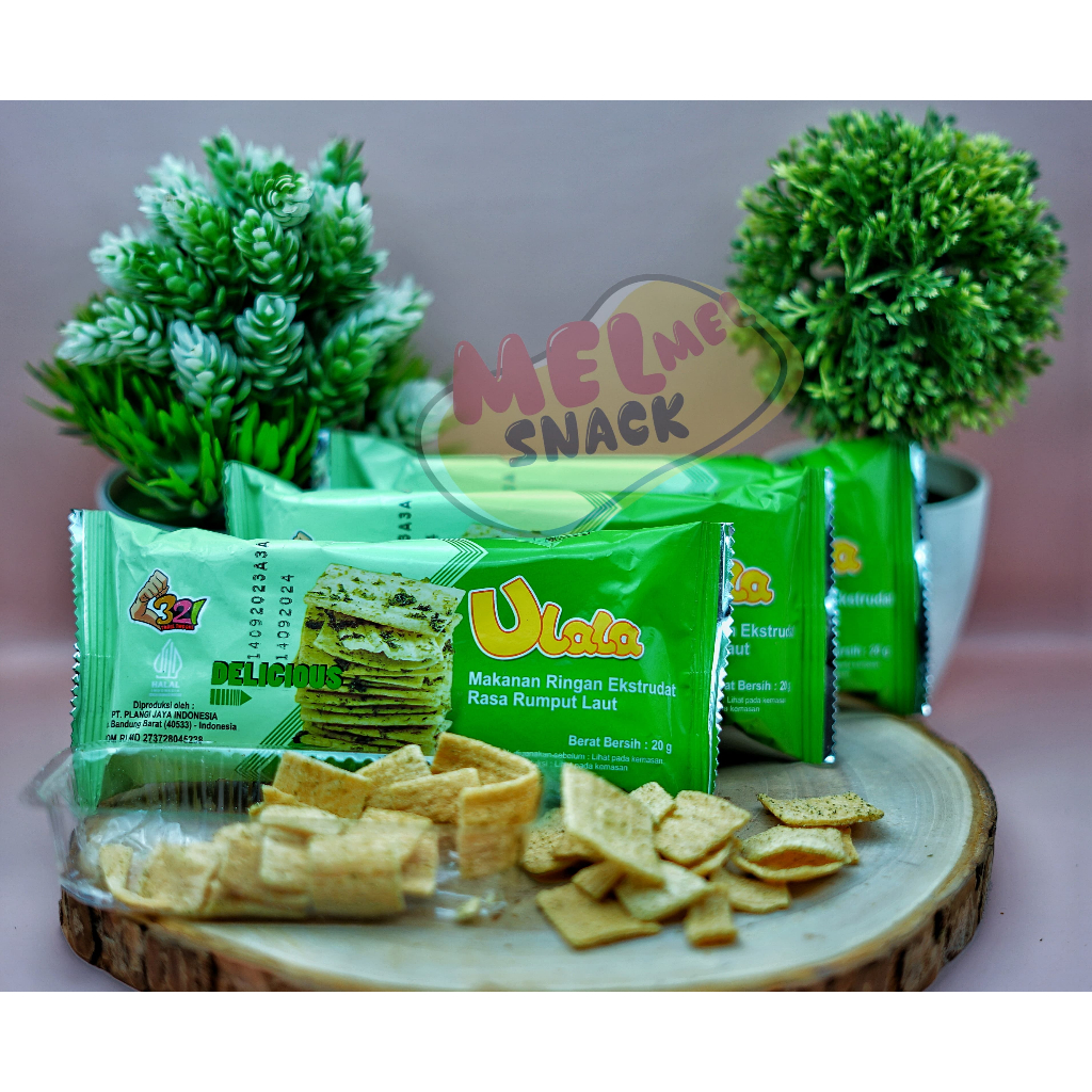 

Murah Ulala Snack 1 pack Isi 10 pcs Rumput laut sapi panggang Jagung manis