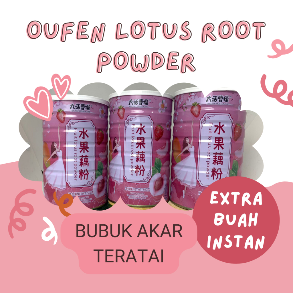 

OUFEN LOTUS ROOT POWDER EXTRA BUAH INSTAN / MAKANAN DIET SEHAT