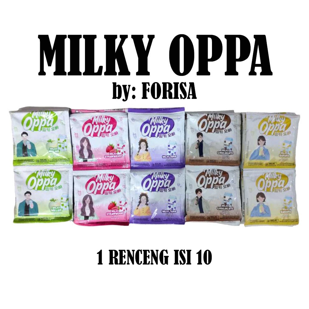 

MILKY OPPA 1 RENCENG ISI 10 SACHET