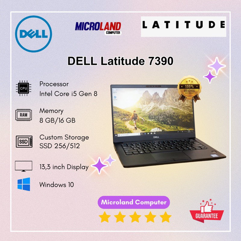 DELL 7390 Intel Core i5 Gen 8 Touchscreen