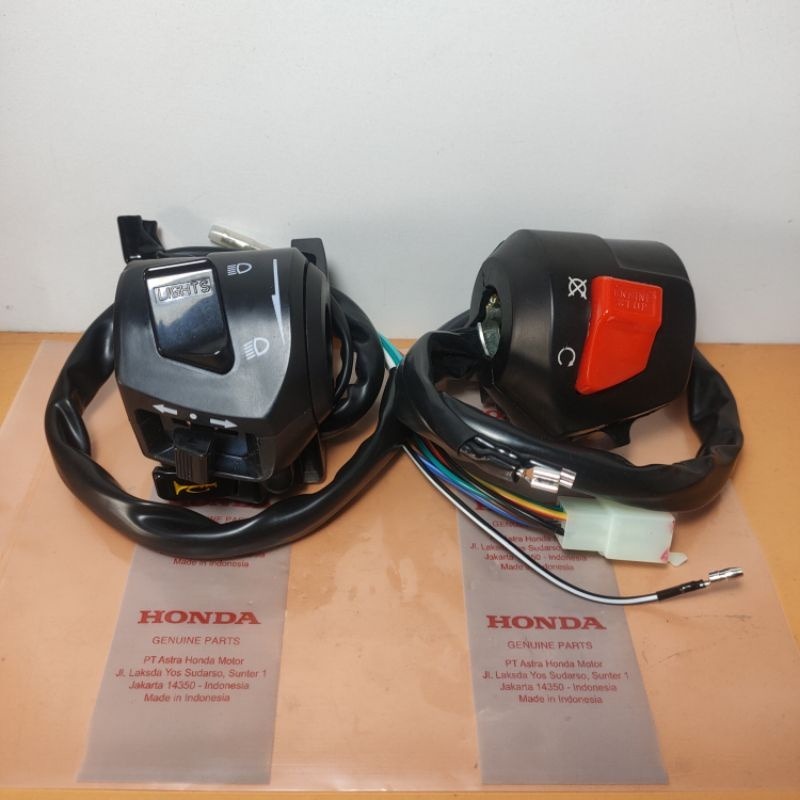 Holder saklar kiri kanan satu set honda mega pro old saklar kiri dan saklar kanan honda mega pro old