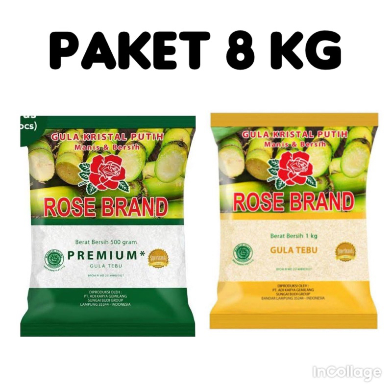 

( JATIM ) GULA ROSE BRAND 8 KG TERMURAH