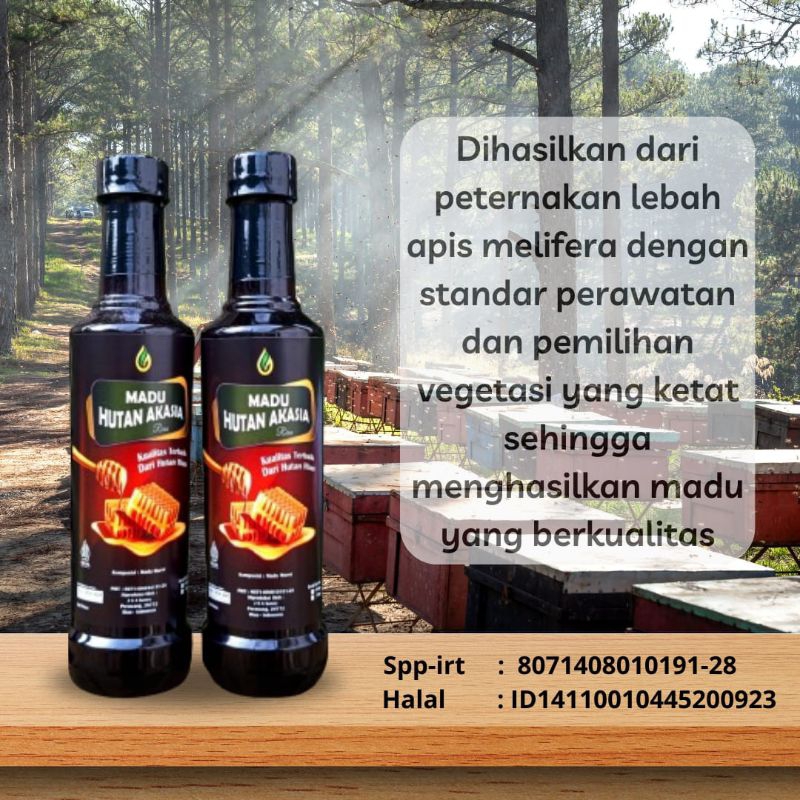 

madu murni hutan akasia carva riau 500grm