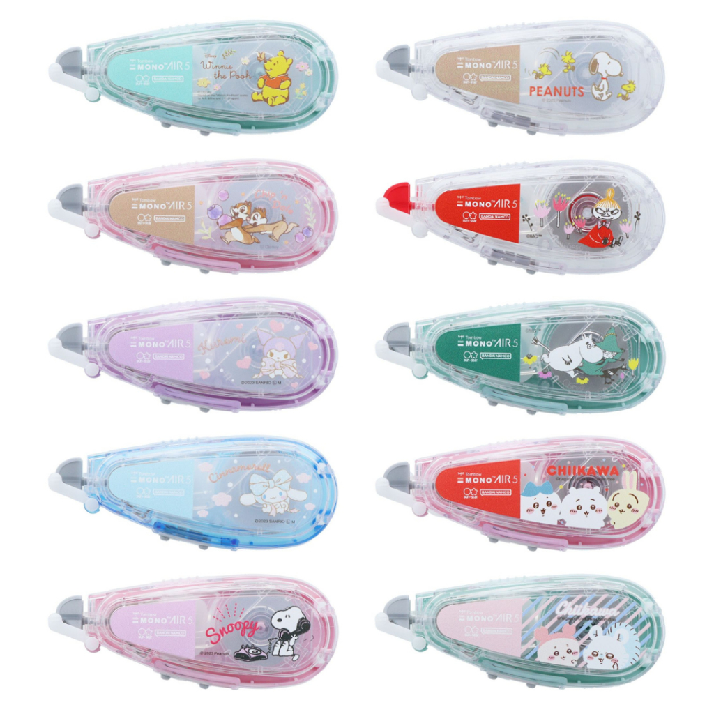 

Ay00! Tombow Mono Air Correction Tape Disney Winnie the Pooh Chip n' Dale Sanrio Kuromi Cinnamoroll
