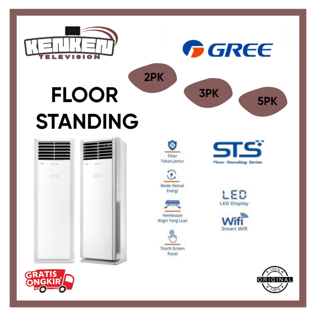 AC 2PK-5PK FLOOR STANDING GREE STS SERIES