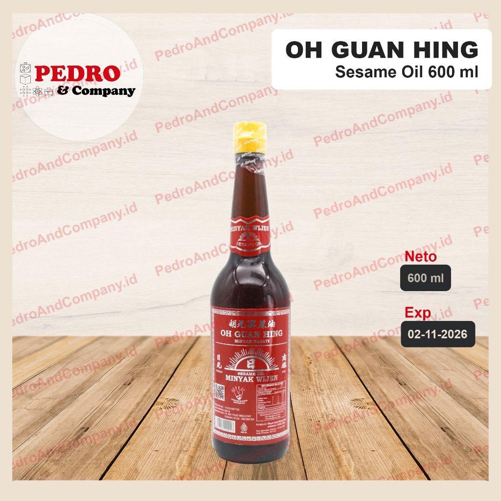 

Oh guan hing minyak wijen 600 ml - minyak nabati sesame oil
