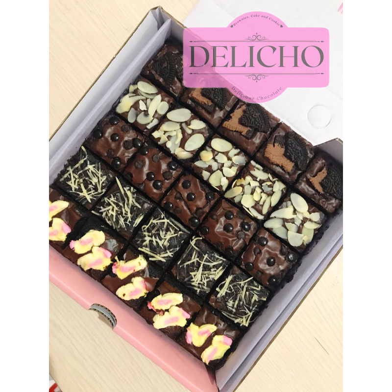 

Delicho brownies panggang topping 20x20