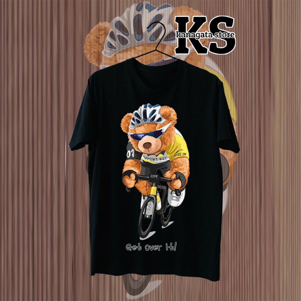 KANAGATA BAJU KAOS DISTRO PREMIUM BEAR OVERSIZE T-SHIRT UNISEX BEAR COLLECTION