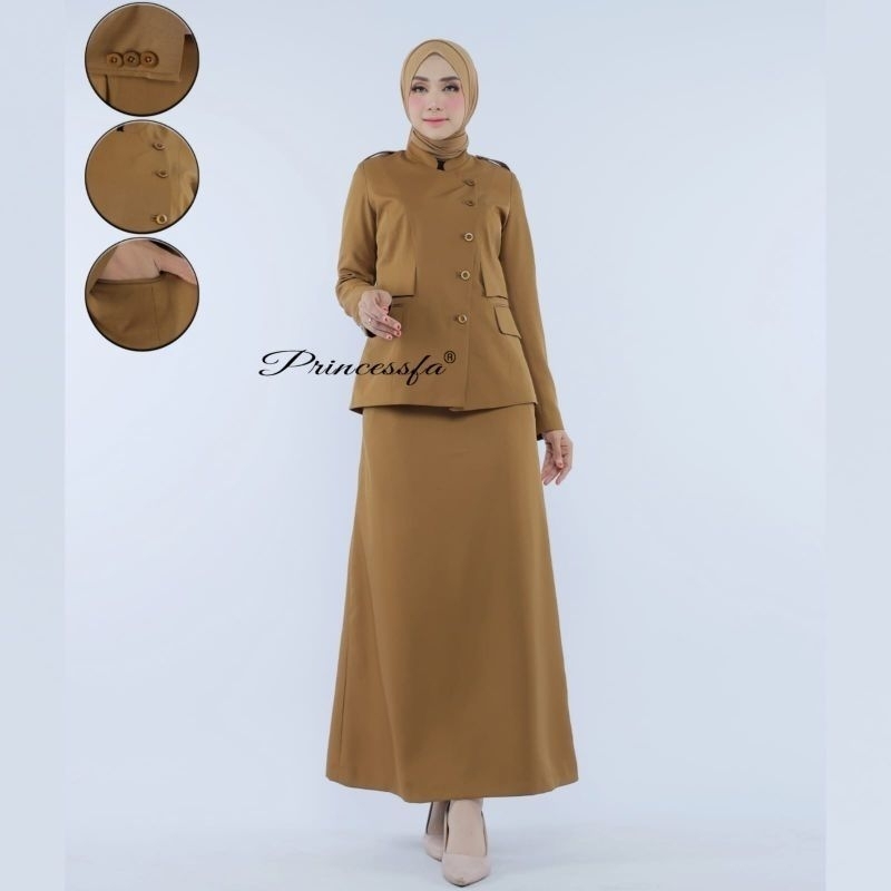 seragam pemda terbaru PRINCESSFA/seragam pdh rok span PRINCESSFA/seragam kheki tua wanita PRINCESFFA
