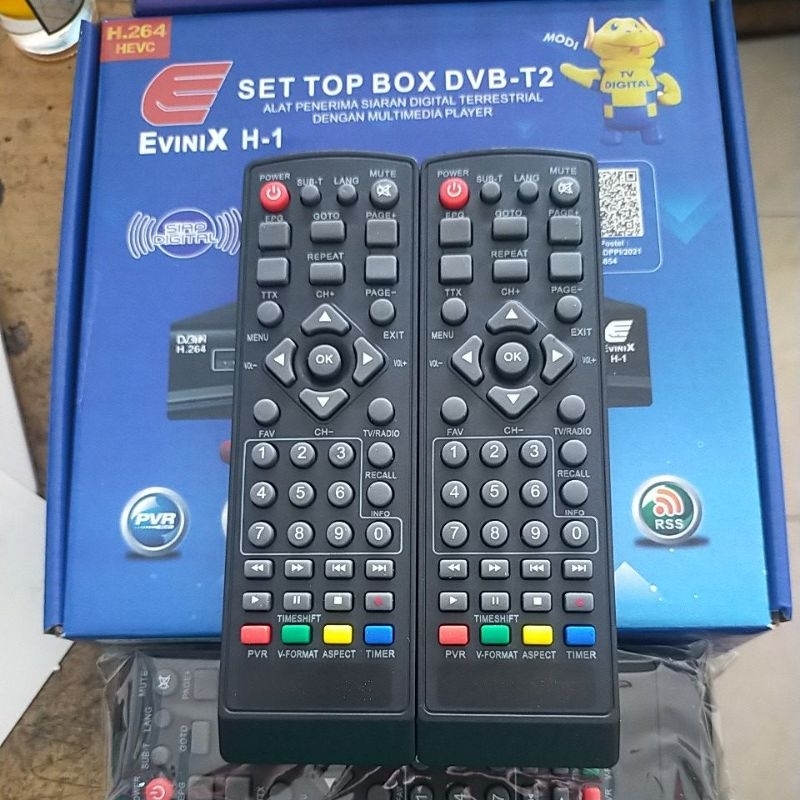 REMOTE STB MERK EVINIX STANDAR TANPA SETTING