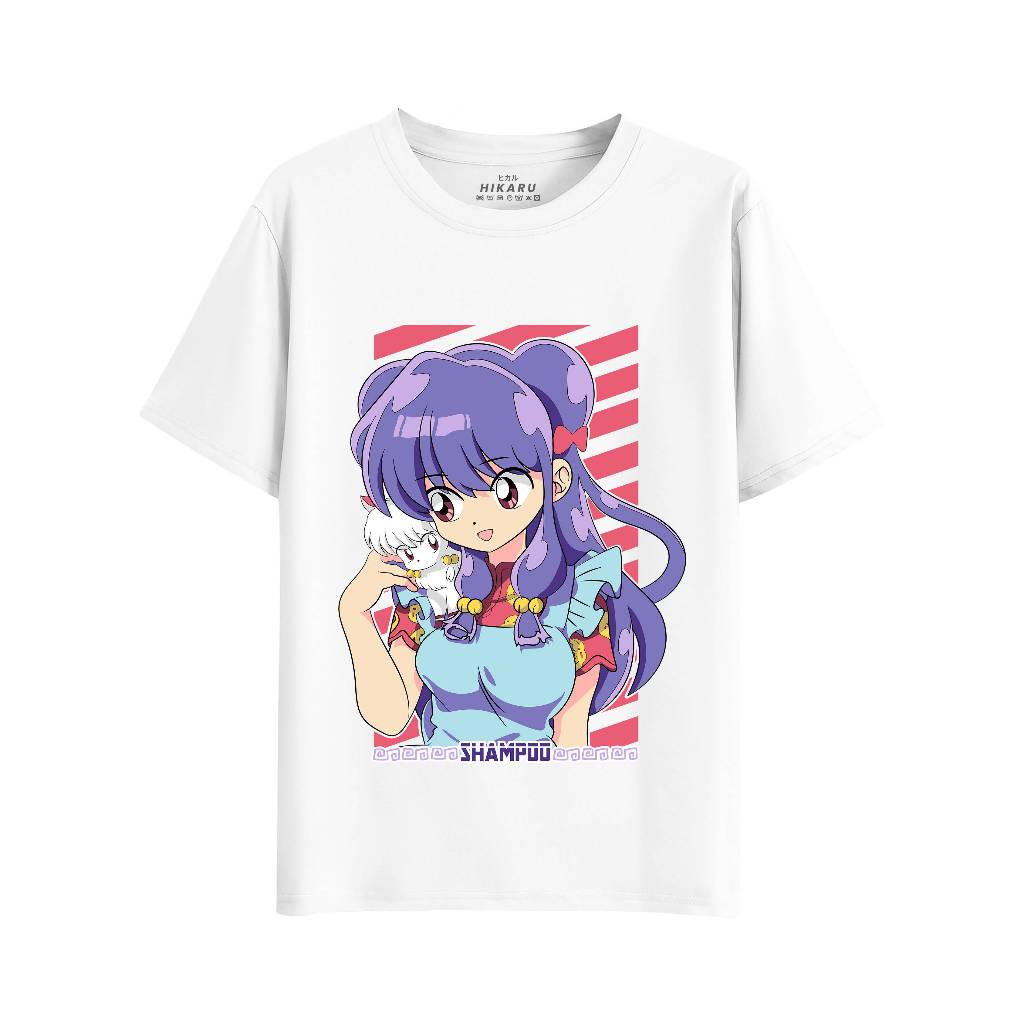 HIKARU Kaos RANMA SHAMPOO | JOKETSUZOKU | Anime T shirt | Kaos Anime | ANMX-3