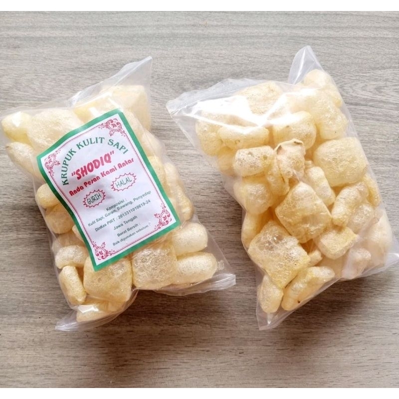 

Rambak Asli Kulit Sapi Solo kemasan 250gr; 500gr