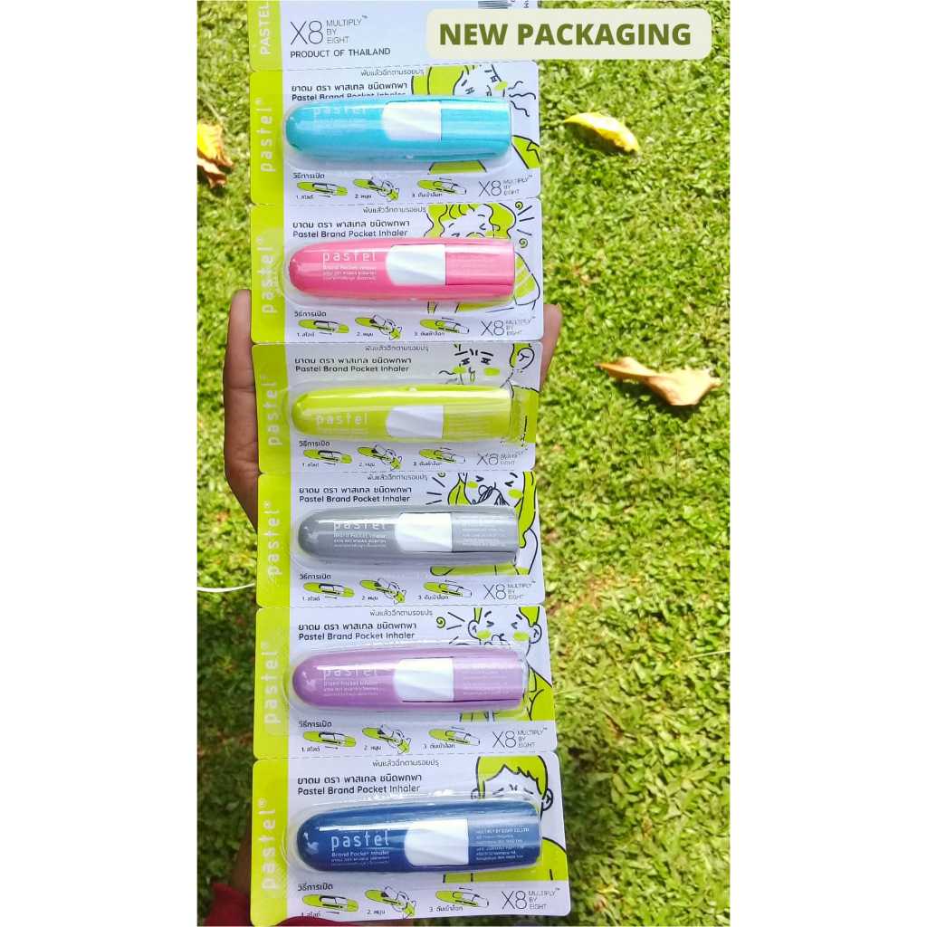 (TERLARIS) INHALER PASTEL POCKET  2IN1 ORIGINAL 100% ASLI THAILAND/ INHALER LISA DAN JAEMIN