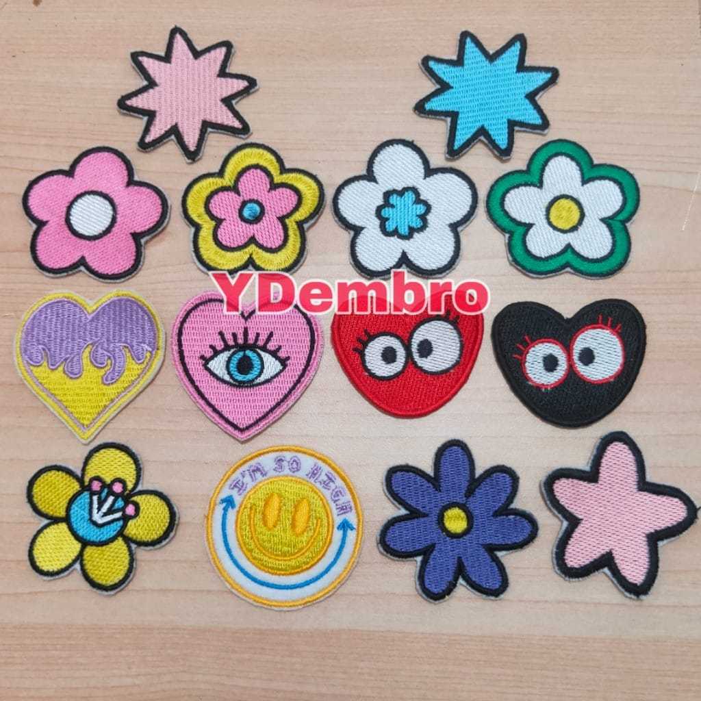 Patch Bordir Karakter / Patch Bordir Tempel