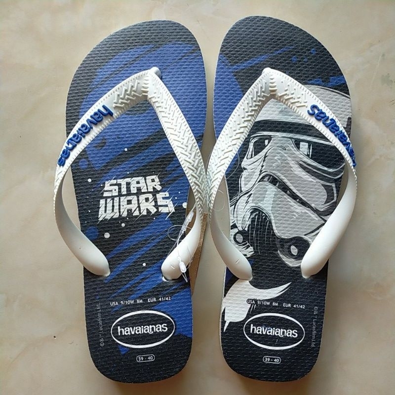Sandal Pria Havaianas Star Wars - White star
