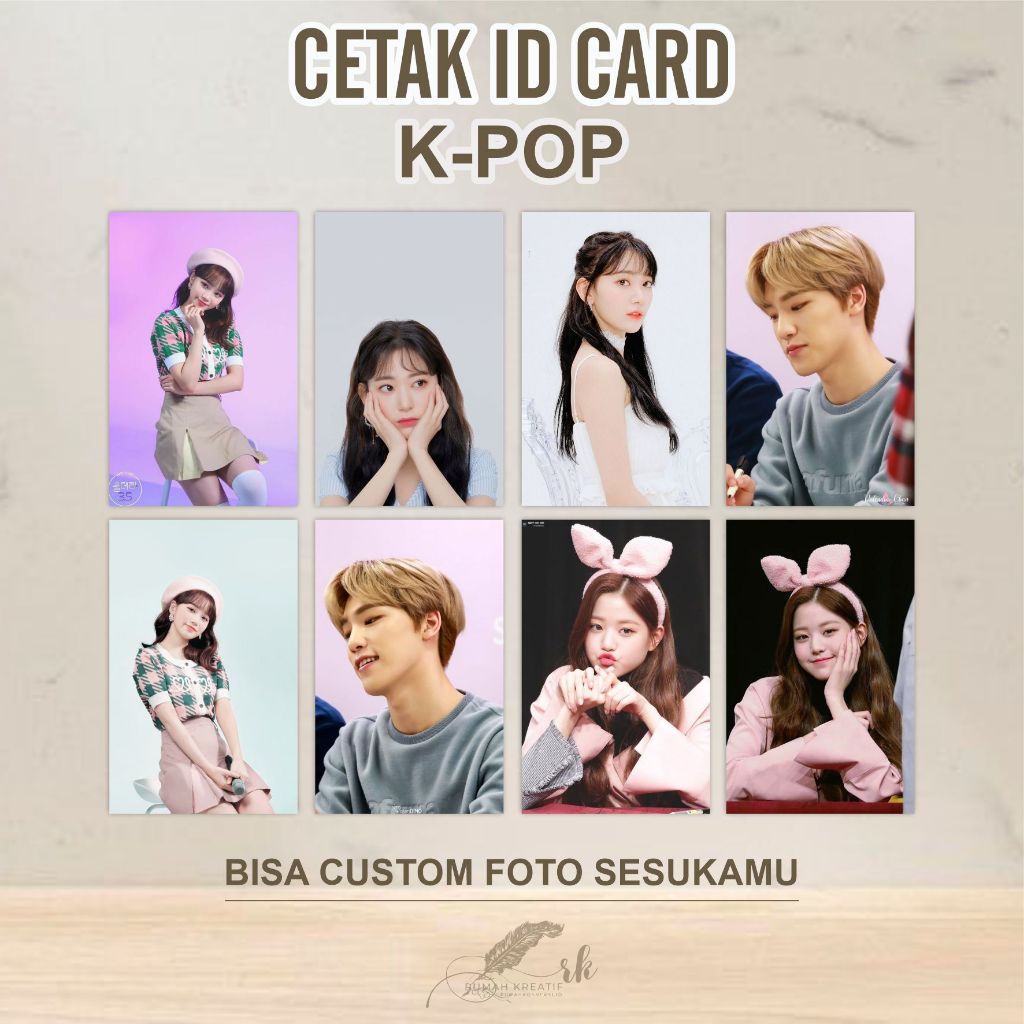 

Id Card Custom Foto Idola Kartu VIP Kartu KPOP