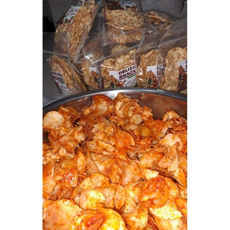 

Keripik Singkong Pedas - Deliza Snack