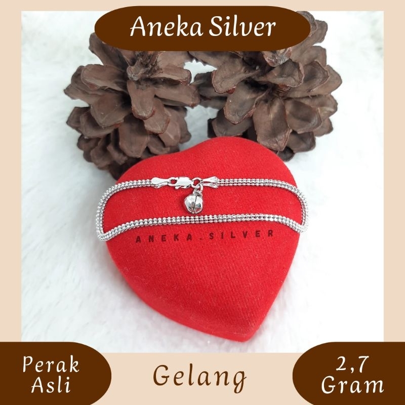 Gelang Biji Lada L4, Perak 925