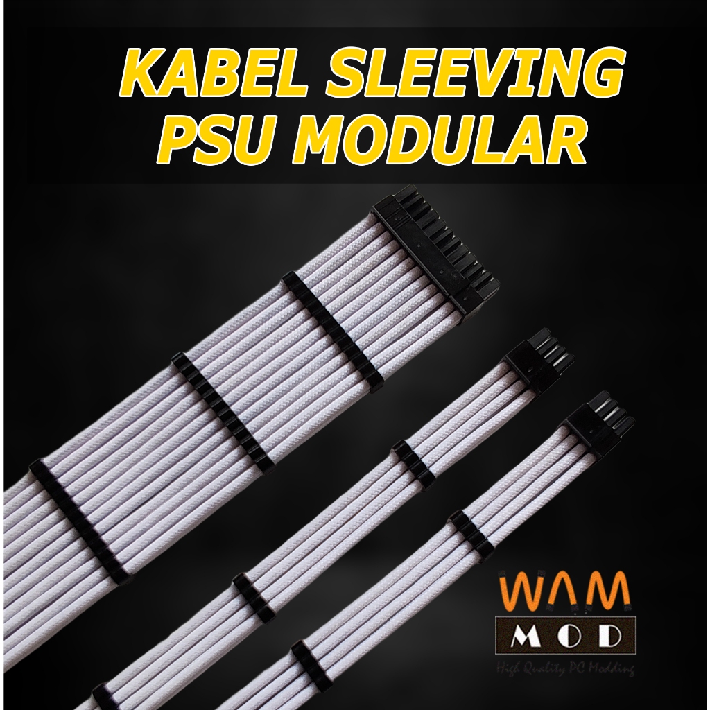 Custom Kabel Modular PSU Merk Inwin Silverstone SFX dll - PSU Modular Cable sleeving