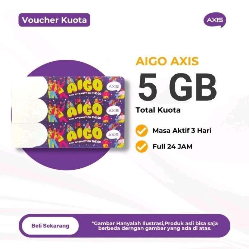 Voucher kuota axis 2gb & 5gb