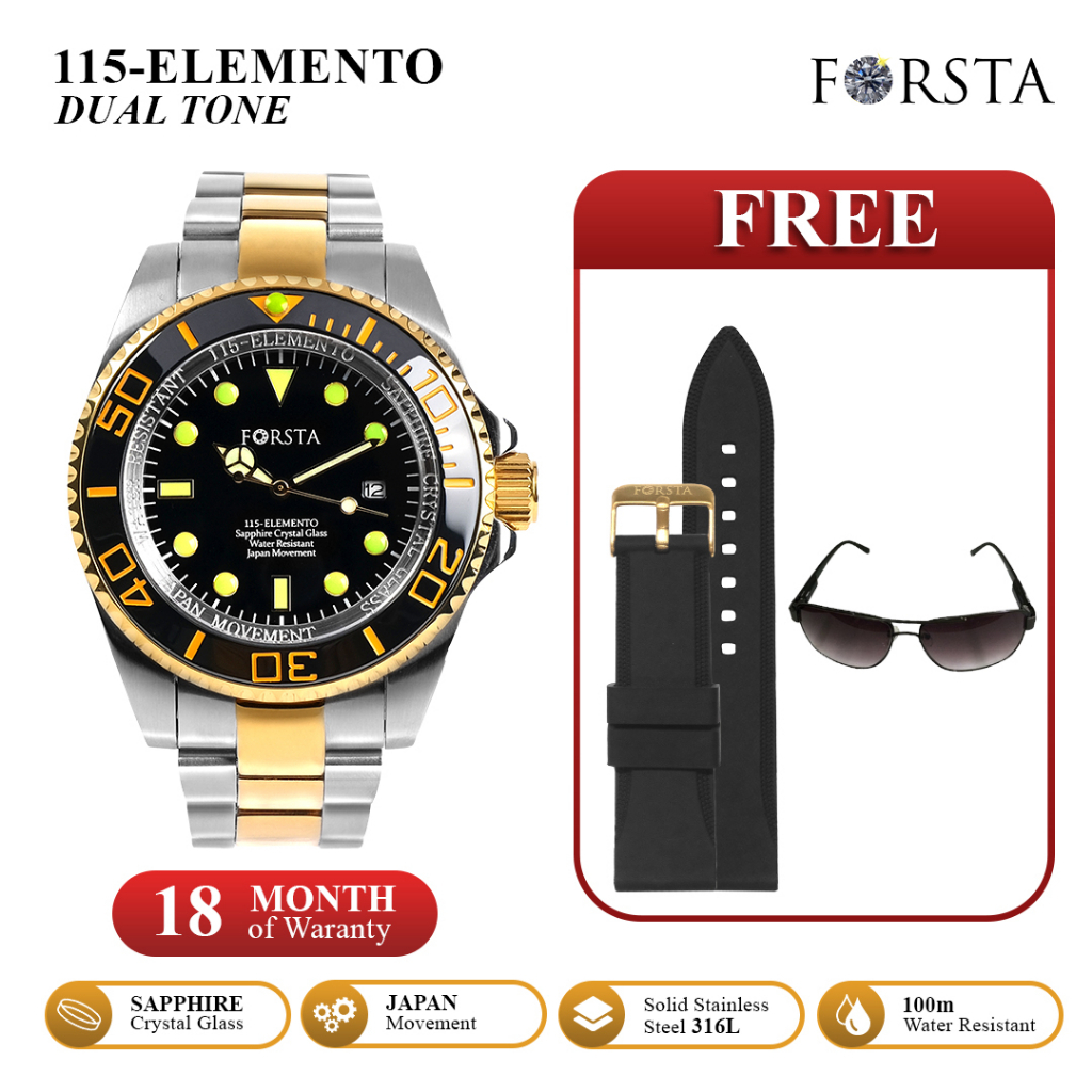 Jam Tangan Kesehatan Forsta 115 Elemento Dual Tone