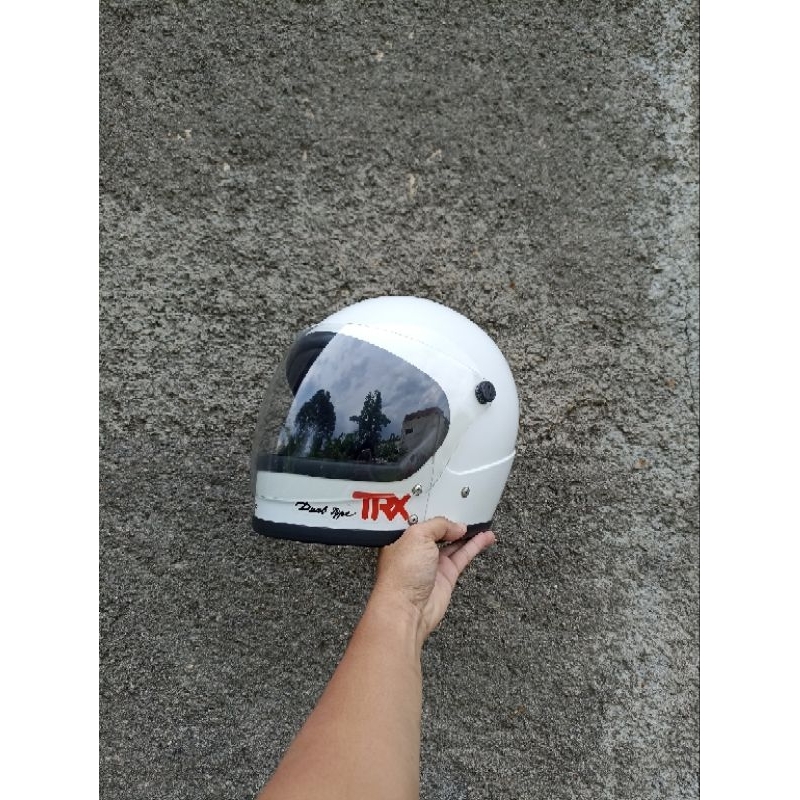 Helm honda trx jadul custom astronot moncong potong