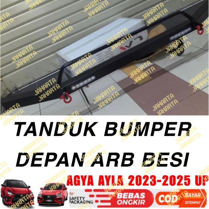 Towing Tanduk Depan Bumper Agya Ayla 2014 2017 2023 2024 2025 ARB Besi  .