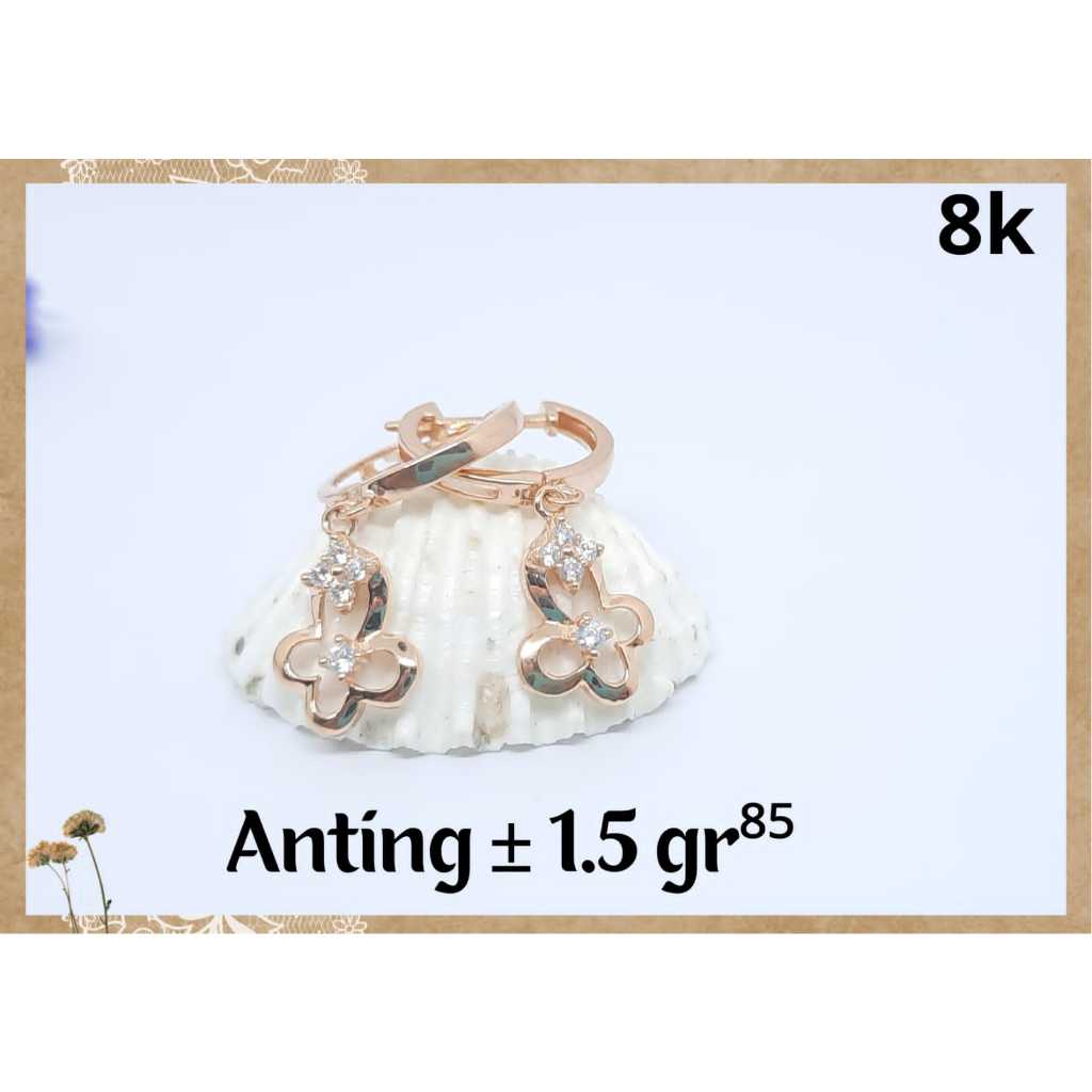 Anting Emas Tusuk Giwang Kadar 375 Asli