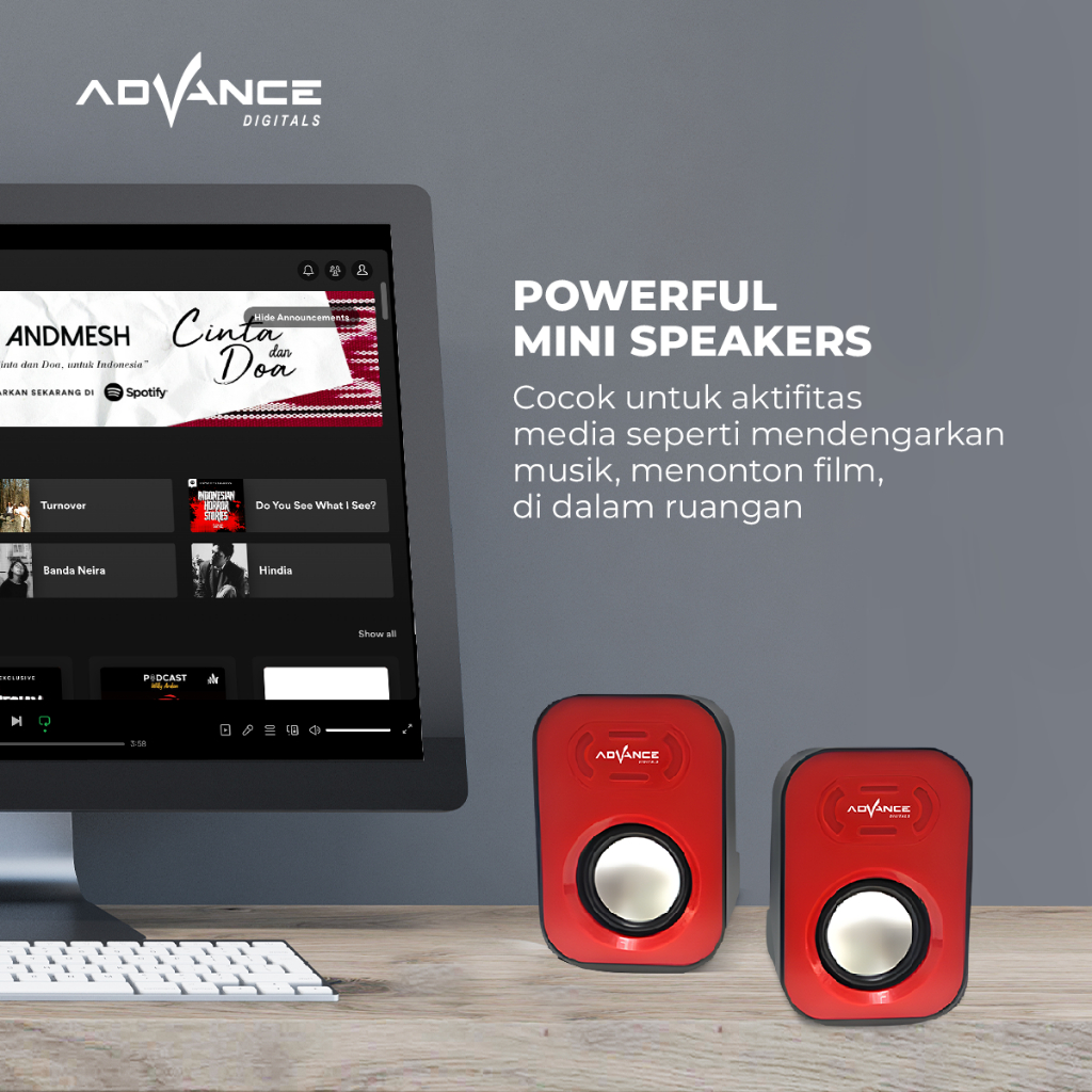 Advance Duo 026 - Speaker Komputer,Notebook,Laptop | Garansi Resmi Advance 1 Tahun-1
