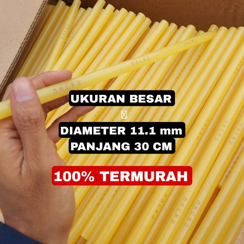 

(1 PCS) ISI REFIL LEM TEMBAK BESAR 30CM Isi Lem Tembak Kuning Diameter 1.1 Termurah