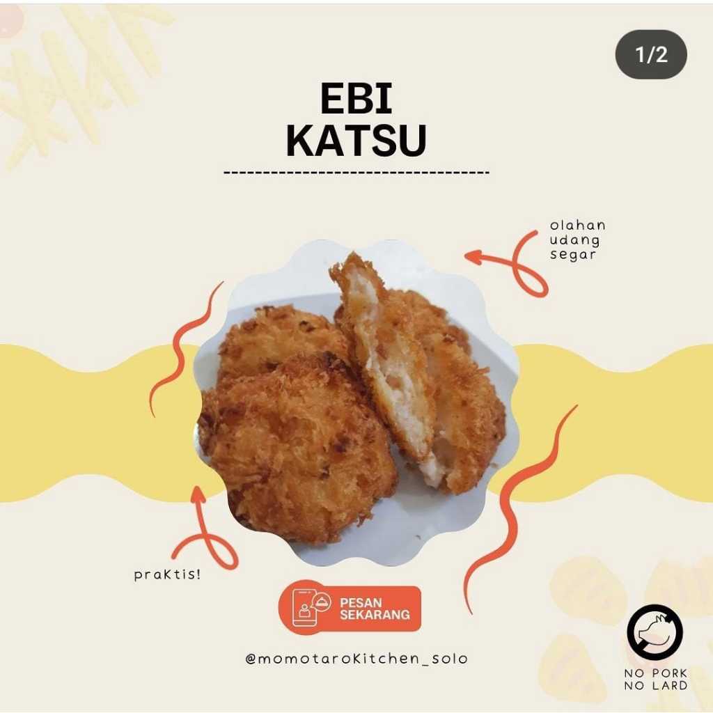 

Momotaro Ebi Katsu / Bento / Homemade / Non Msg Non Pengawet / Momotaro Kitchen